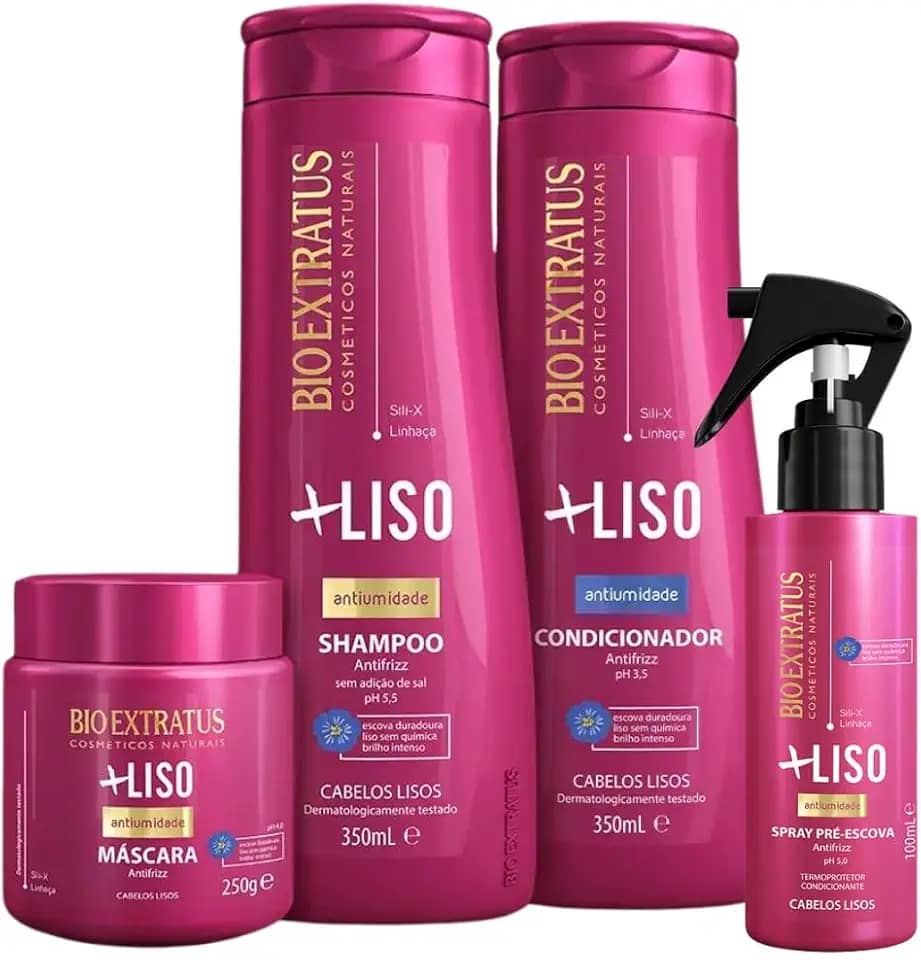 Kit Bio Extratus Mais Liso Pos Progressiva Hidratante 4-Produtos