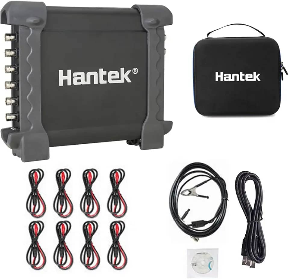 Hantek 1008C + 8CH PC USB diagnóstico automotivo programa DAQ osciloscópio gerador multifuncional