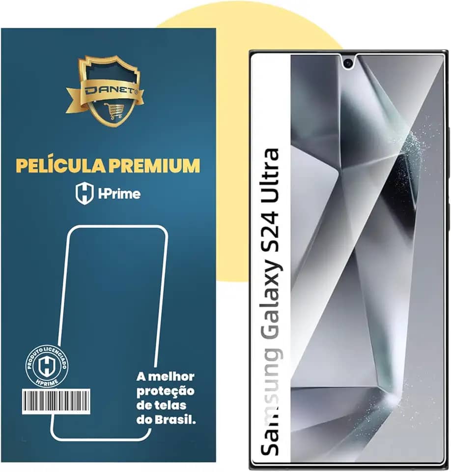 Película Nanoshield Danet Premium para Samsung Galaxy S24 Ultra 5g - Proteção Anti-Digital e Resistência Superior a Impactos