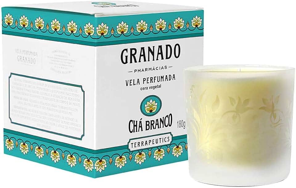 Vela Perfumada Granado 180gr Cha Branco