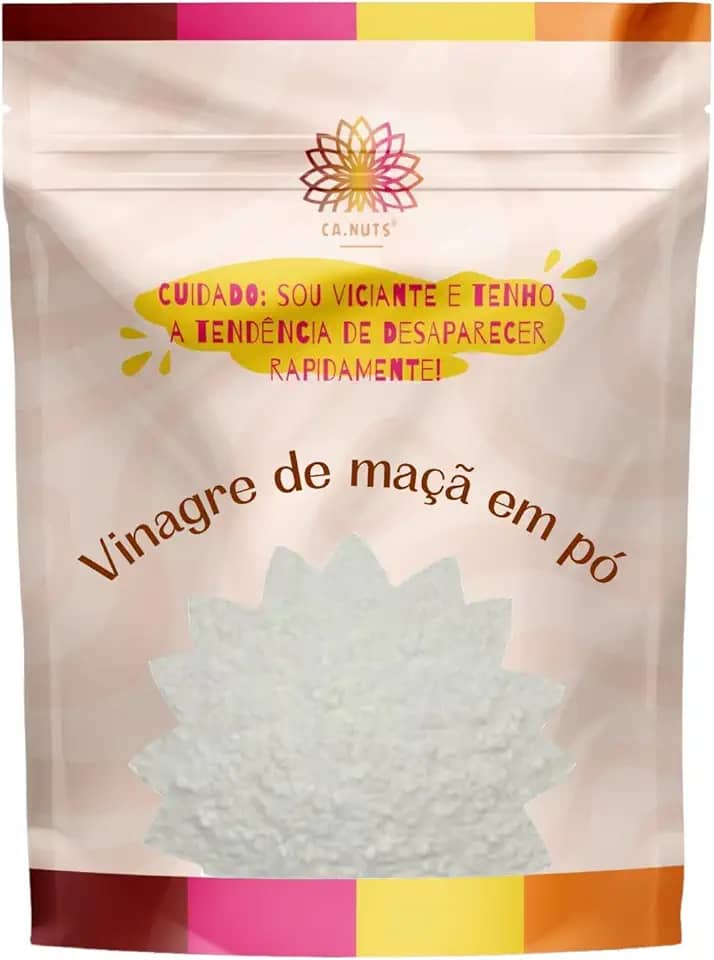 Vinagre de Maçã em Pó Premium Ca.Nuts | Natural, Solúvel e Vegano (100g)