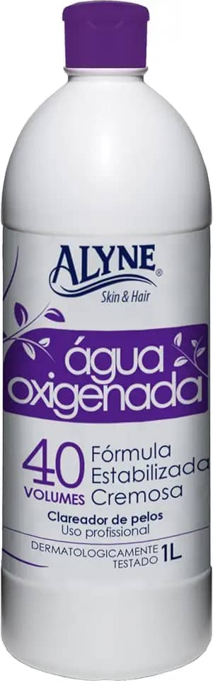 Alyne, Água Oxigenada, Cremosa, 40 Vol., 1 Litro, Roxo