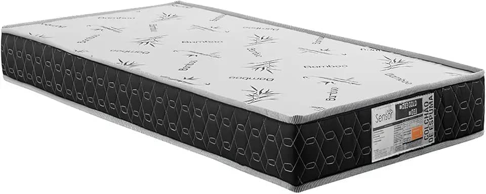 Colchão Solteiro D33 100% Espuma Dupla Face Selo Inmetro 88x188x12