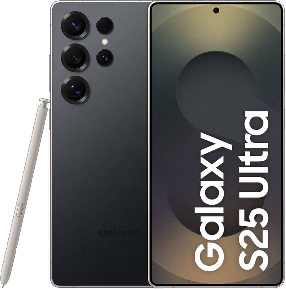 Celular Samsung Galaxy S25 Ultra 5G, 256GB, 12GB RAM, Câmera Quádrupla de 200+50+10+50, Tela Grande de 6.9", Titânio Preto