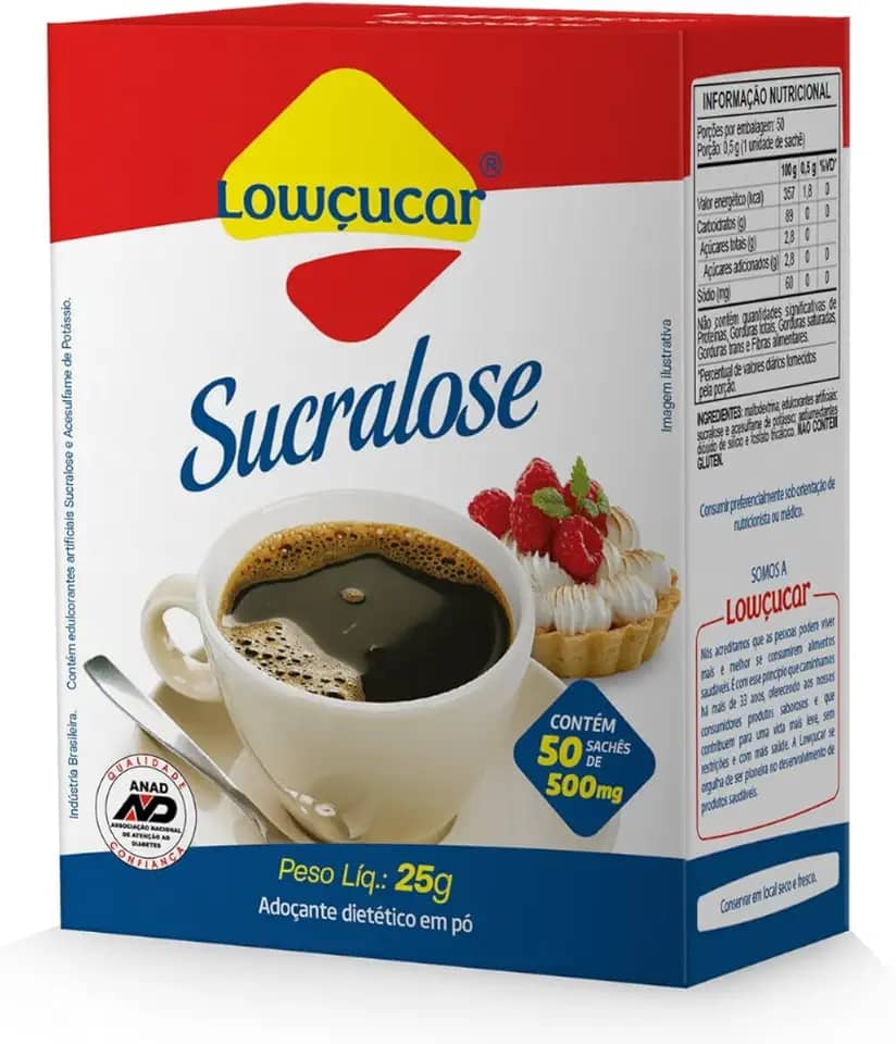 Adoçante Blenda Sucralose Sachet 50Unx0,6G