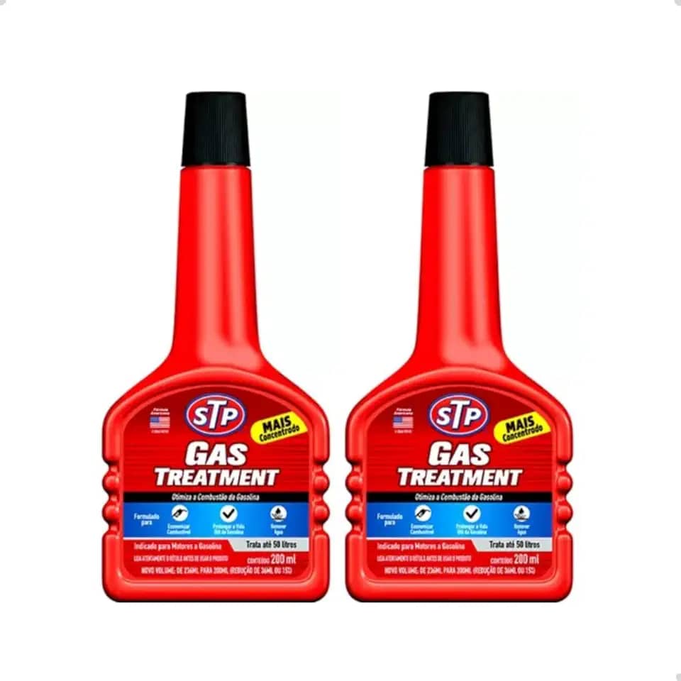 2 Gas Treatment Stp Aditivo De Tratamento Para Gasolina 200ml