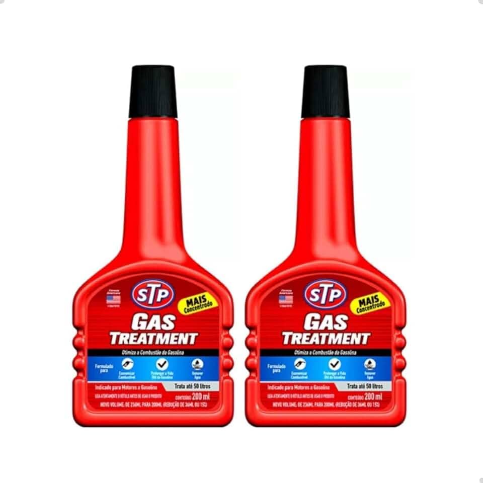 2 Gas Treatment Stp Aditivo De Tratamento Para Gasolina 200ml