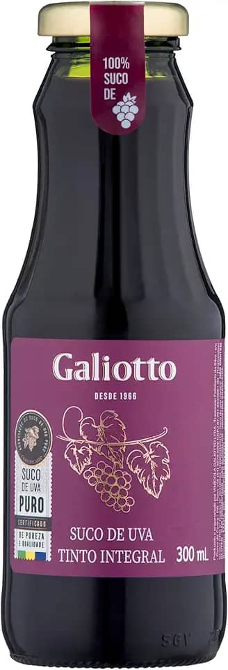 SUCO DE UVA TINTO INTEGRAL GALIOTTO 1UN DE 300ML