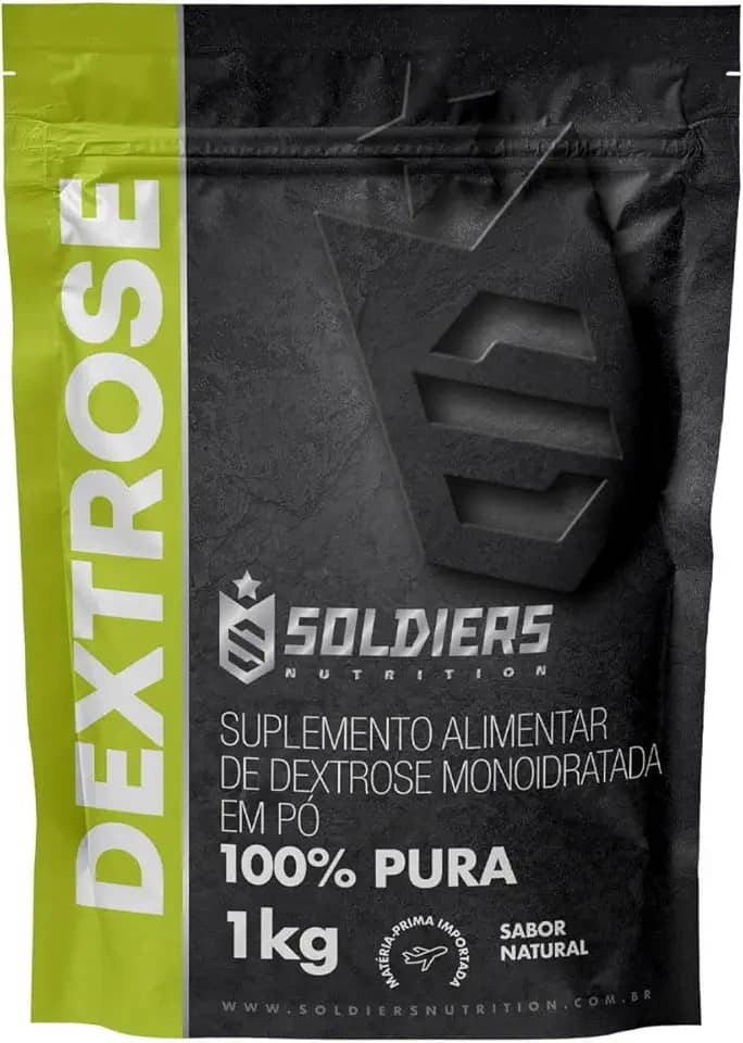 Dextrose 1Kg - 100% Puro Importado - Soldiers Nutrition