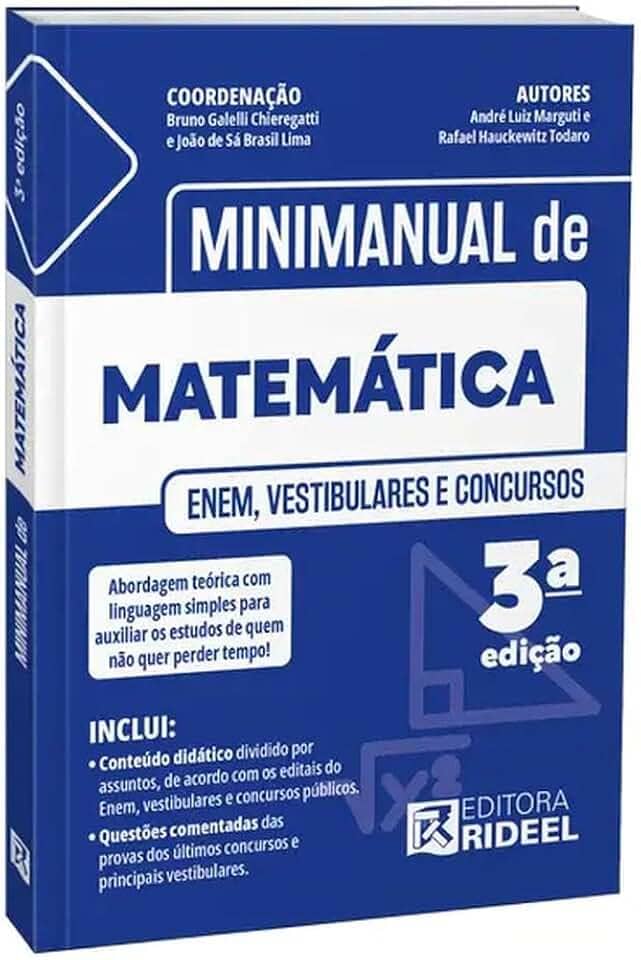 MINIMANUAL DE MATEMÁTICA - ENEM, VESTIBULARES E CONCURSOS
