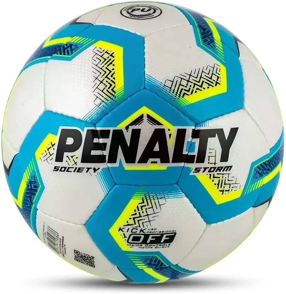 Bola Penalty Storm XXIII Society Branca e Azul