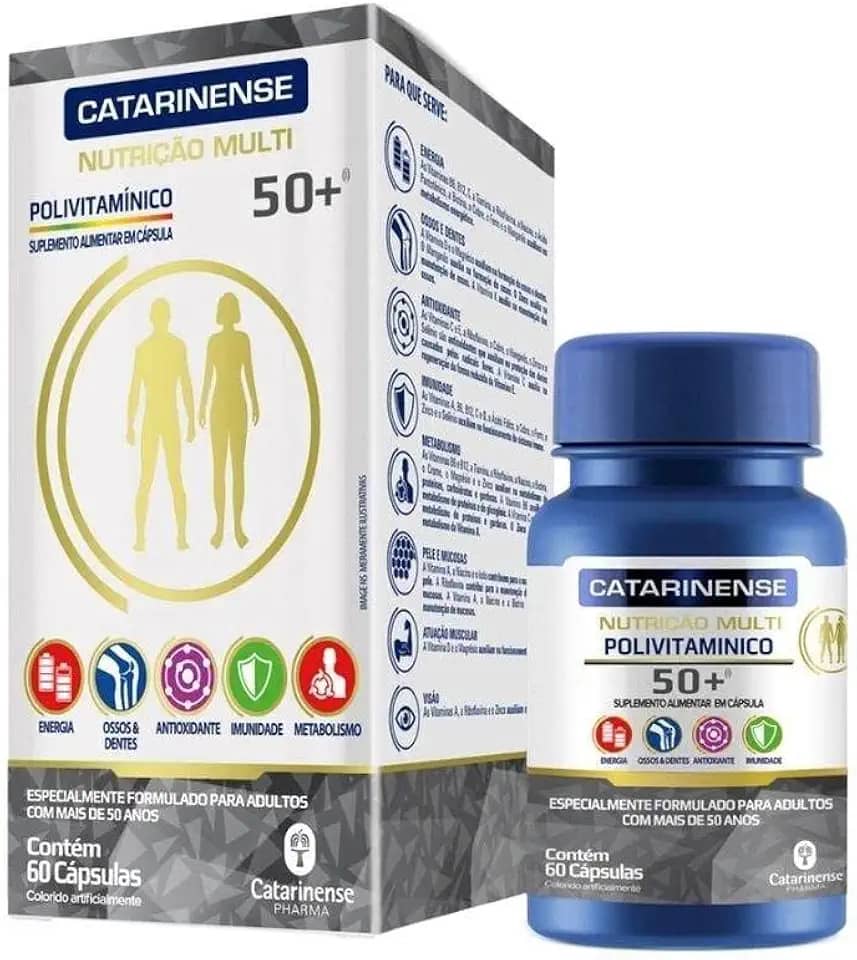 Catarinense Polivitamínico 50+ Cat Multi 60 Cps