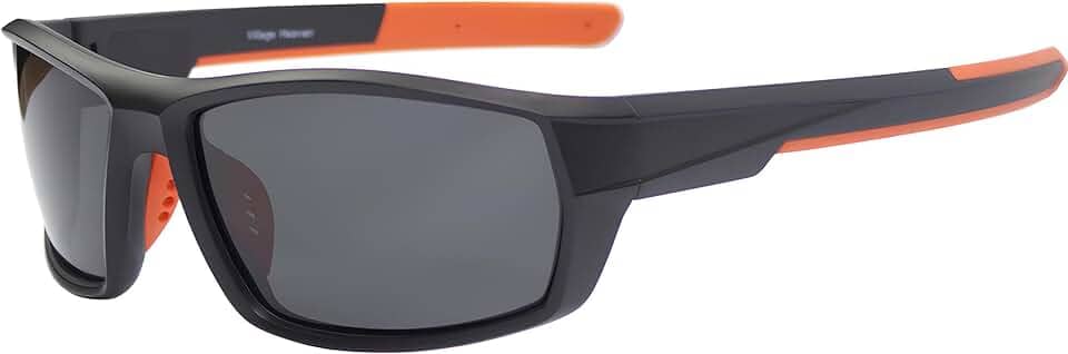 Óculos de Sol Masculino Polarizado Esportivo Proteção UV400 Preto Village Heaven 1040