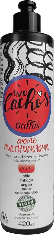 Griffus Creme Multifuncional Amo Cachos Cosméticos 420 Ml
