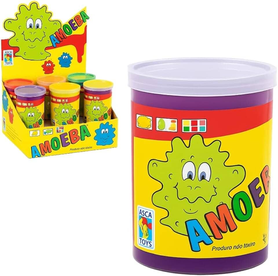 Slime Amoeba Roxa Atoxica – Brinquedo Divertido, Sensorial e Anti-Estresse – Massinha Estica, Modela e Relaxa – Crianças acima de 3 anos