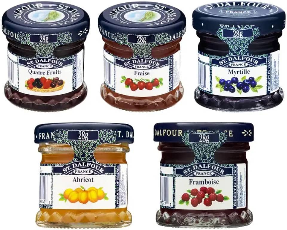 Kit 5 Geleias Importadas Mini St Dalfour Sortidas Degustação