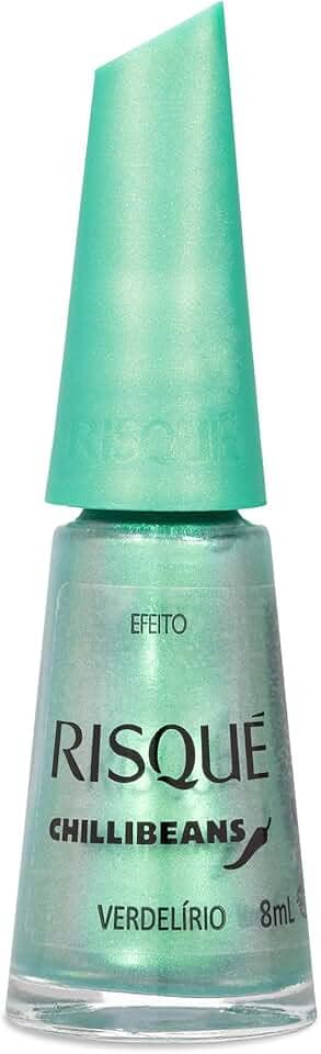 Esmalte Verde Água Risqué & Chilli Beans Verdelírio Efeito 8ml