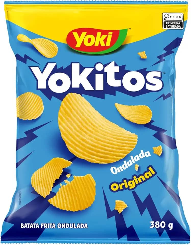 Batata Frita Ondulada com Sal Yoki Yokitos Pacote 380g