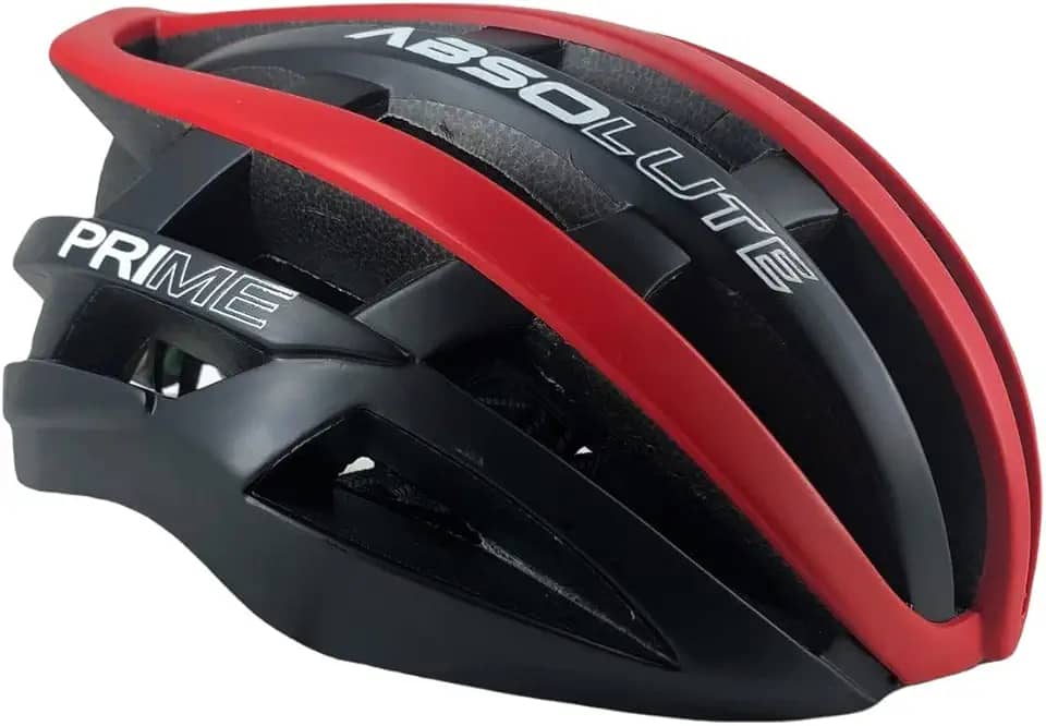 Capacete Ciclismo Absolute Prime-pretovermelho-58-61 cm