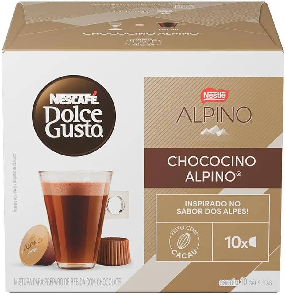 Dolce Gusto Nescafé Café Em Cápsula Dolcegusto Alpino Tradicional 10 Unidades 178G