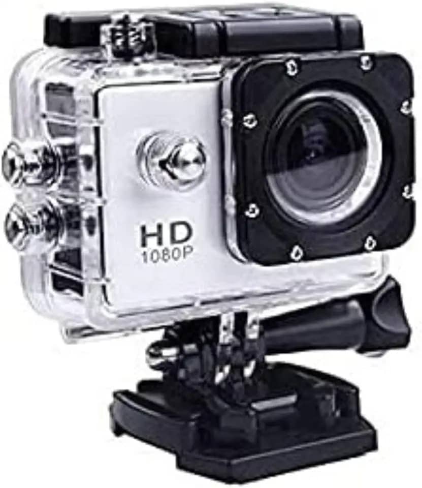 Câmera Esportiva 4K Ultra HD Wifi, À Prova D'Água até 30 Metros, Tela LCD, Ideal para Esportes Radicais (Cinza)