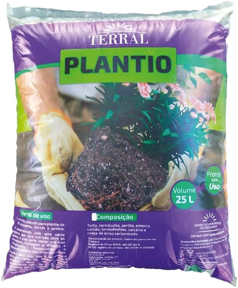 Substrato Terral Plantio Pronto para Uso 25 Litros