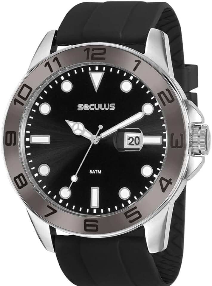 Relógio Seculus Masculino Ref: 20882g0svnu2 Esportivo Prateado