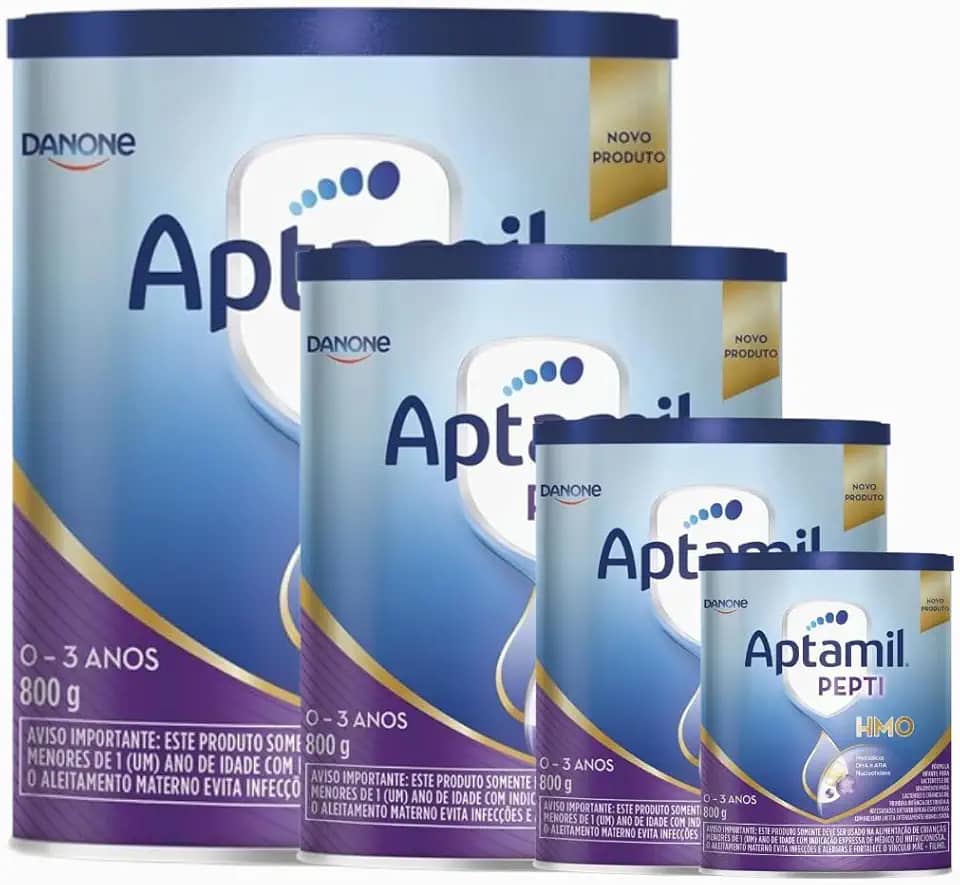 4 Latas- PEPTI Fórmula Infantil em pó Danone- 800gr