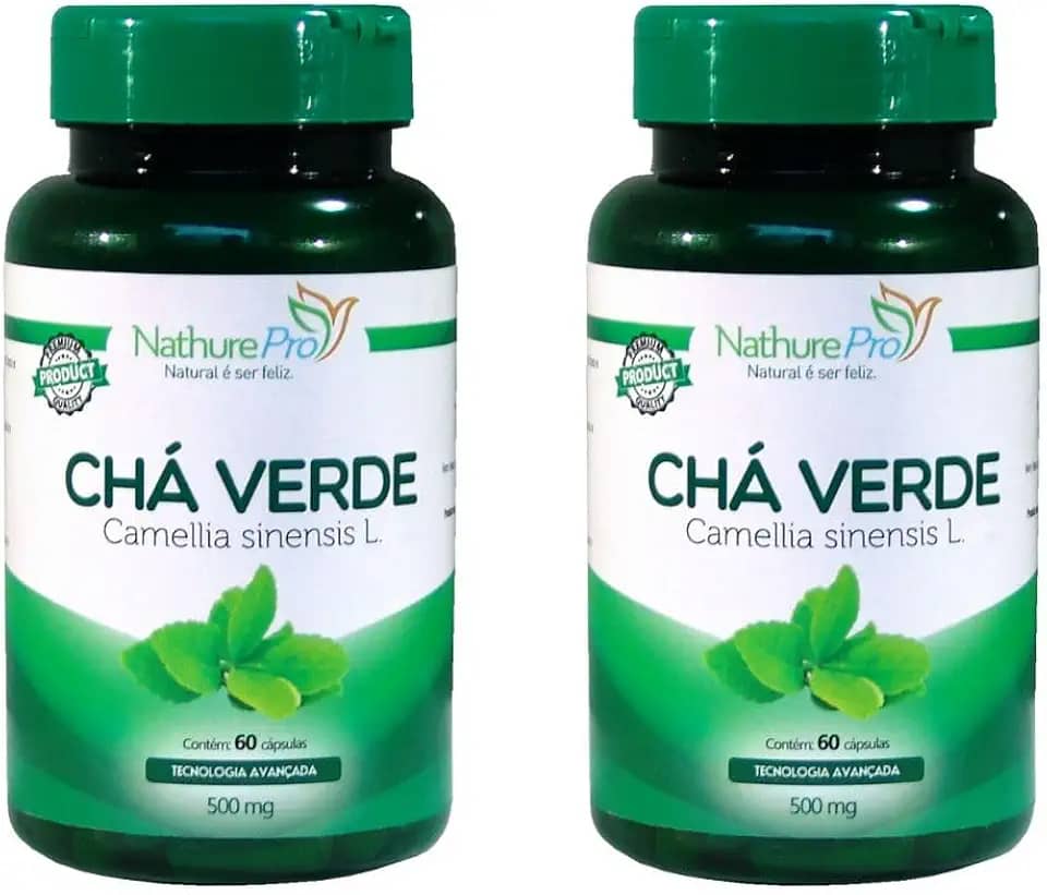 Kit 2 Chá Verde 60 Cápsulas