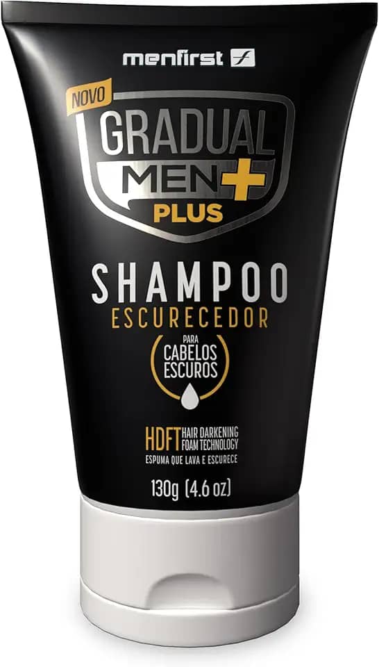 Shampoo Escurecedor de Cabelo Gradual Men PLUS - Potente e Rápido - Escuro - 1.3E+2 ml