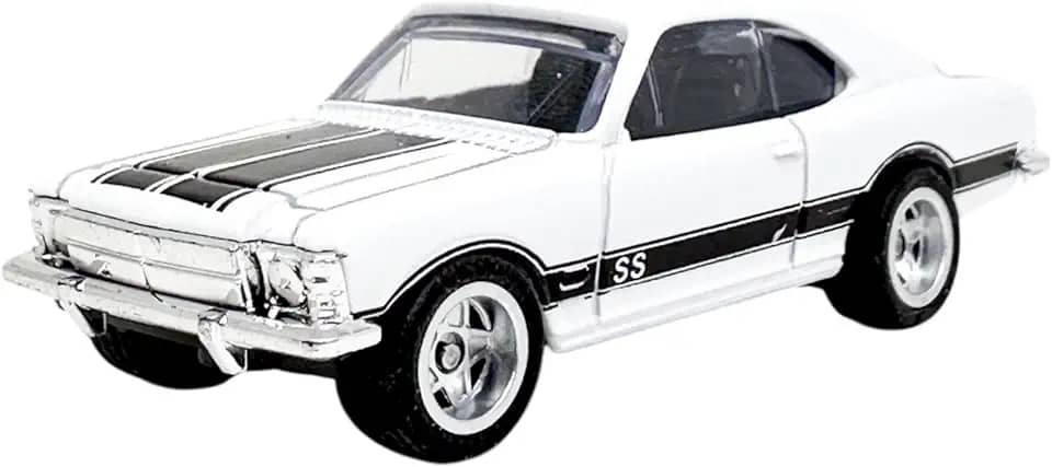 Miniatura Opala Ss 1978 1:64 Pneu Emborrachado - Branco