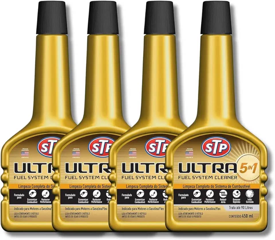 Kit 4 Ultra 5 em 1 Aditivo Stp Limpeza Completa Injeção 375ml