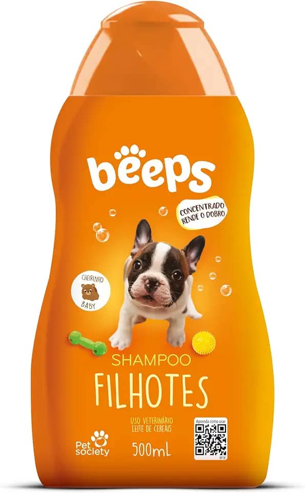 Beeps Shampoo Filhotes Para Cães e Gatos By Pet Society - 500 mL