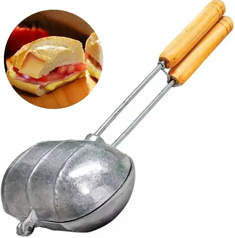 Forma sanduicheira aluminio pão frances misto bauru p sanduiche caseiro