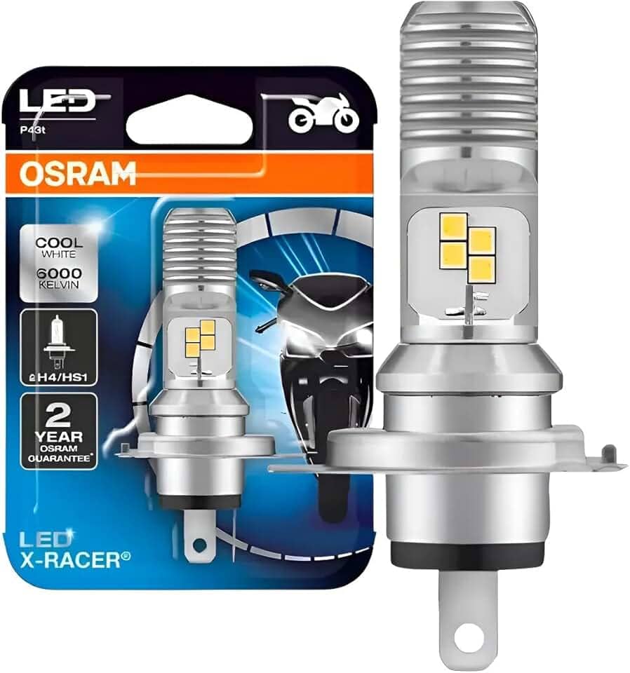 Osram Lâmpada Farol Led H4 Hs1 Moto Branca 6000k 73204cw H4 Branco Branco-frio
