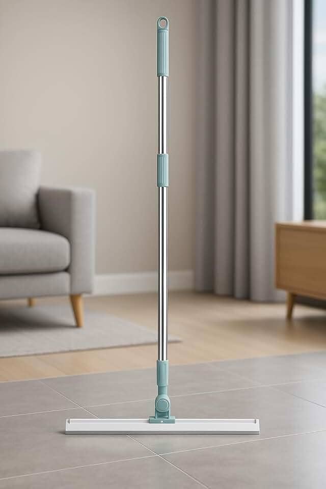 Rodo Articulado 180° Silicone Premium Inox - Desmontável Antirrisco Vidro Piso Banheiro