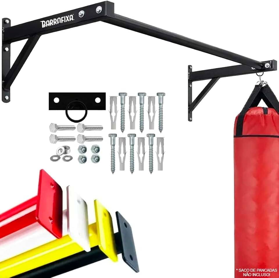 Barra Fixa De Parede P/Treinar Pull-up Musculação Oficial