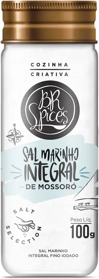 Br Spices, Sal Marinho Integral Mossoro - Vidro 100g