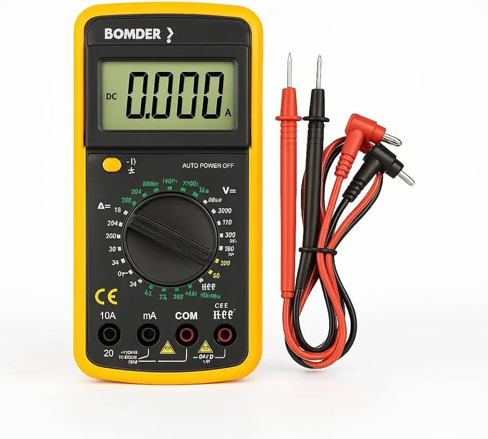 Multímetro Digital BOM-6007 com Capacímetro e Aviso Sonoro Ferramenta de Medição Precisa e Confiável para Eletrônica e Elétrica