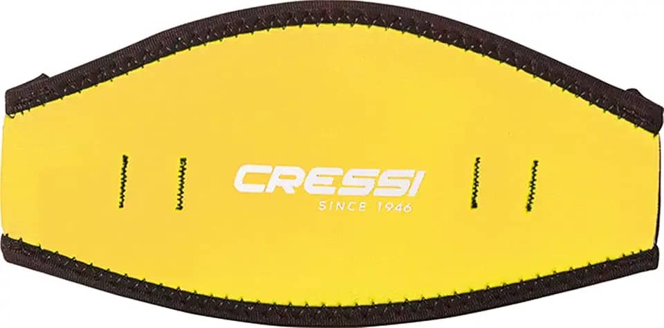 Cressi Capa de alça de máscara de neoprene - Capa confortável para máscara de mergulho, ideal para cabelos longos ou para identificação