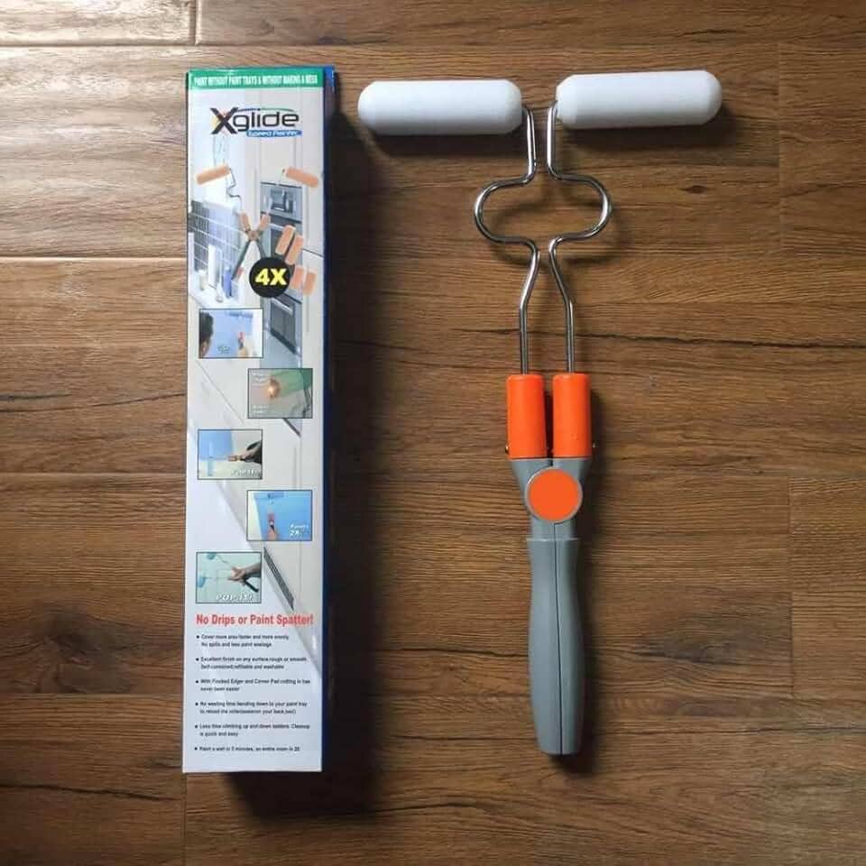 Rolo de Pintura Duplo Parede Inteligente Pintar Sem Sujeira Criativa Casa