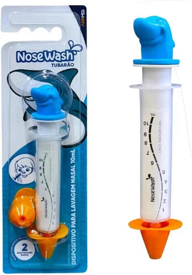 SERINGA P/ LAVAGEM NASAL NOSEWASH 10ML - TUBARÃO