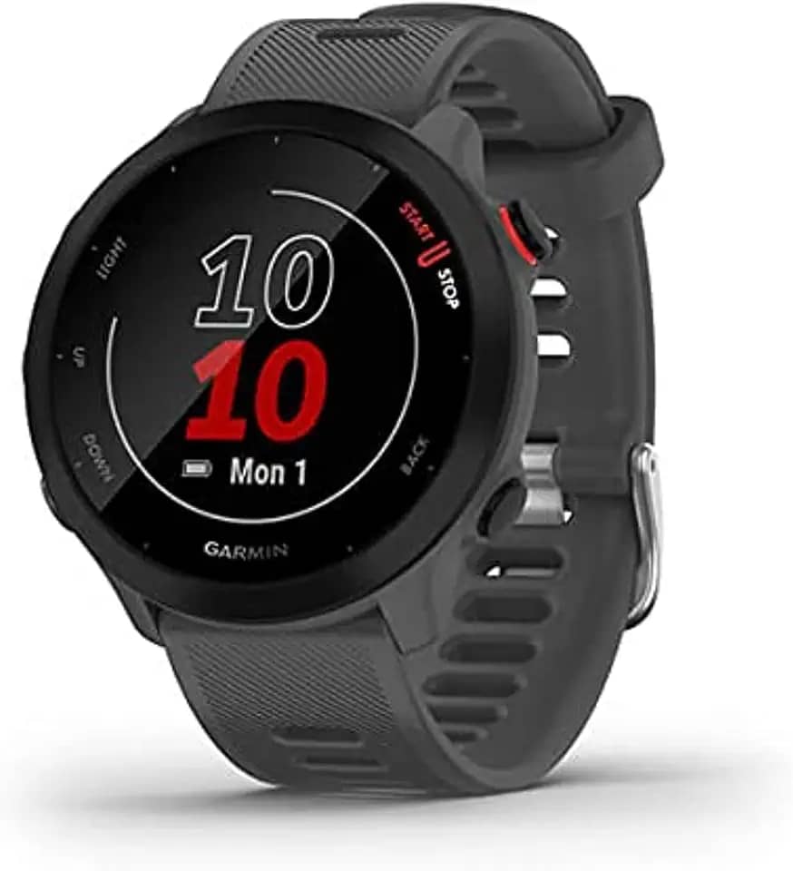 Relógio Garmin Forerunner 55 com Monitor Cardíaco de Pulso e Gps