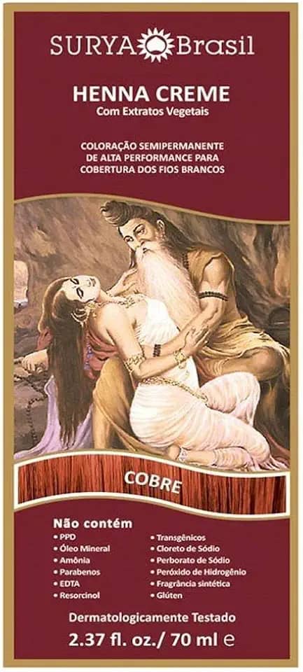 Tintura Creme Henna Surya Cobre Surya