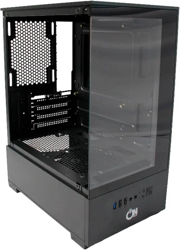 Gabinete Gamer ON Gaming ON-ARM-X, Lateral de Vidro Temperado, s/Fans, Preto - ARMX0C0000021