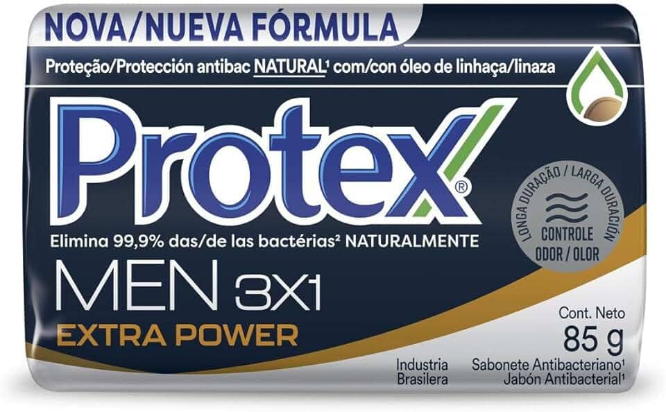 Sabonete Masculino Antibacteriano em Barra Protex Men 3 em 1 85g