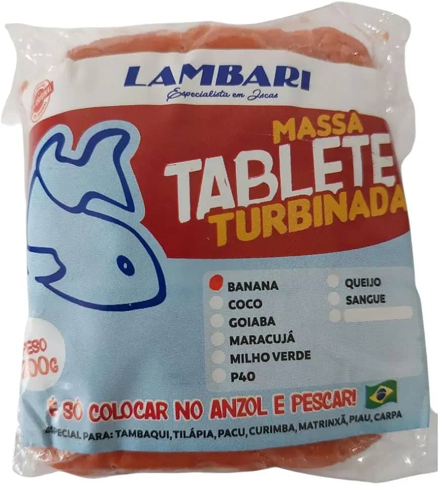 Kit Pesca 2 Massa Tablete Turbinada Isca De Peixe Pescaria
