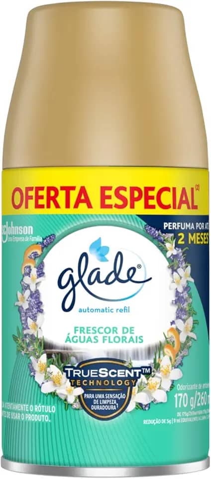 Glade Aromatizador de Ambiente Automático, Frescor de Águas Florais, Refil 260ml