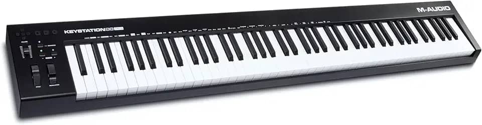 M-Audio Keystation 88 MK3 – 88 Key Semi Weighted MIDI Keyboard Controller for Complete Command of Virtual Synthesizers and DAW parameters