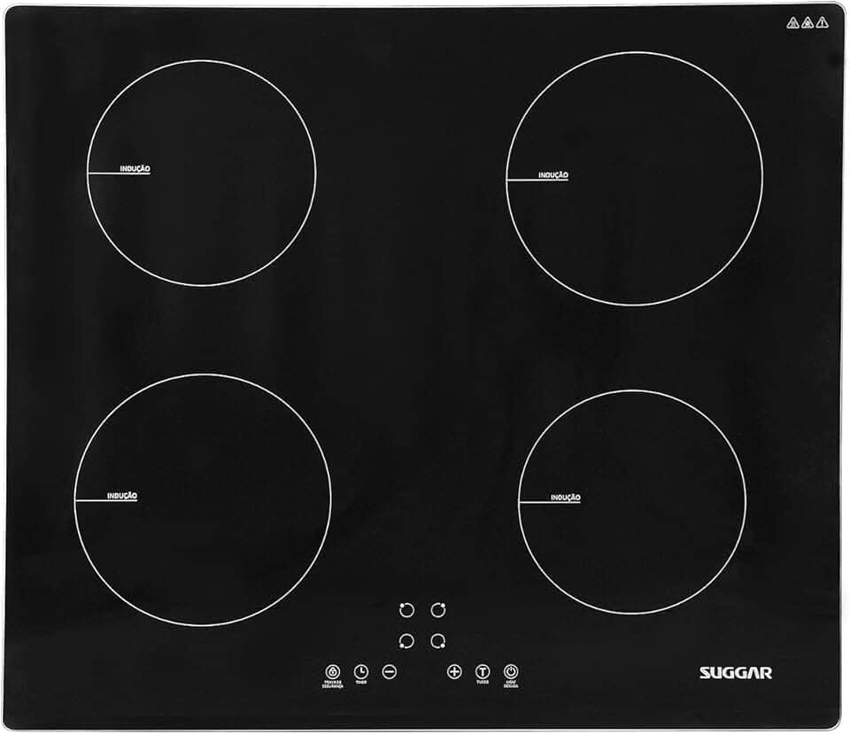 Cooktop de Indução 4 Zonas Preto 220V - SUGGAR - FG0422VC